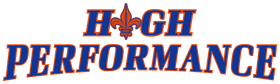 High Performance Volleyball banner logo